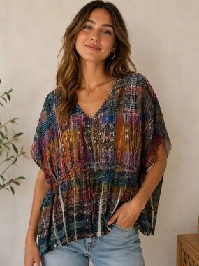 Fashion Bug Colorful Women's Tunic Top